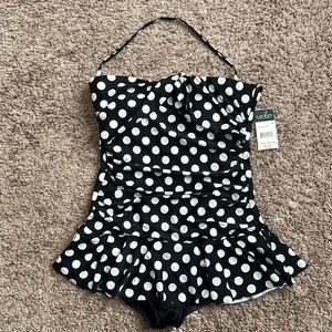 NWT Ralph Lauren one piece swimsuit with vintage vibes